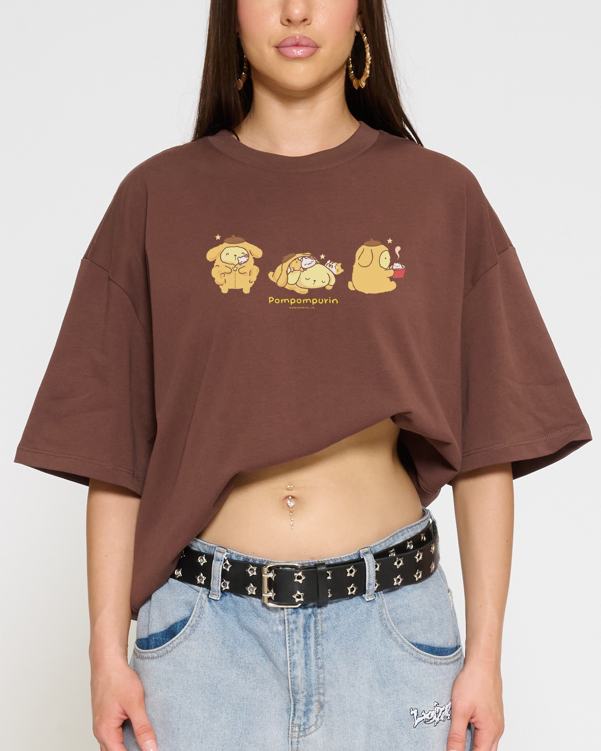 Pompompurin Nap Oversized Tee | Sanrio | Threadheads Australia