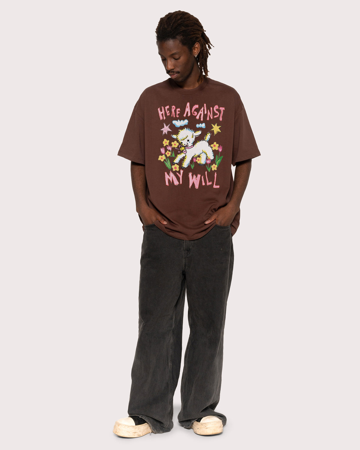 Here Against My Will Oversized Tee