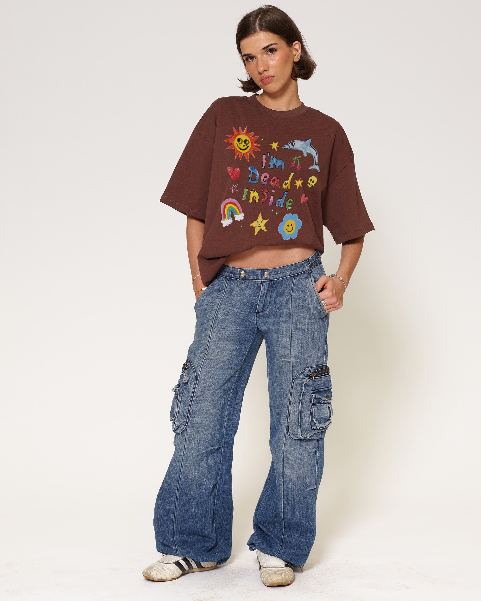 I’m Dead Inside Oversized Tee – view 4
