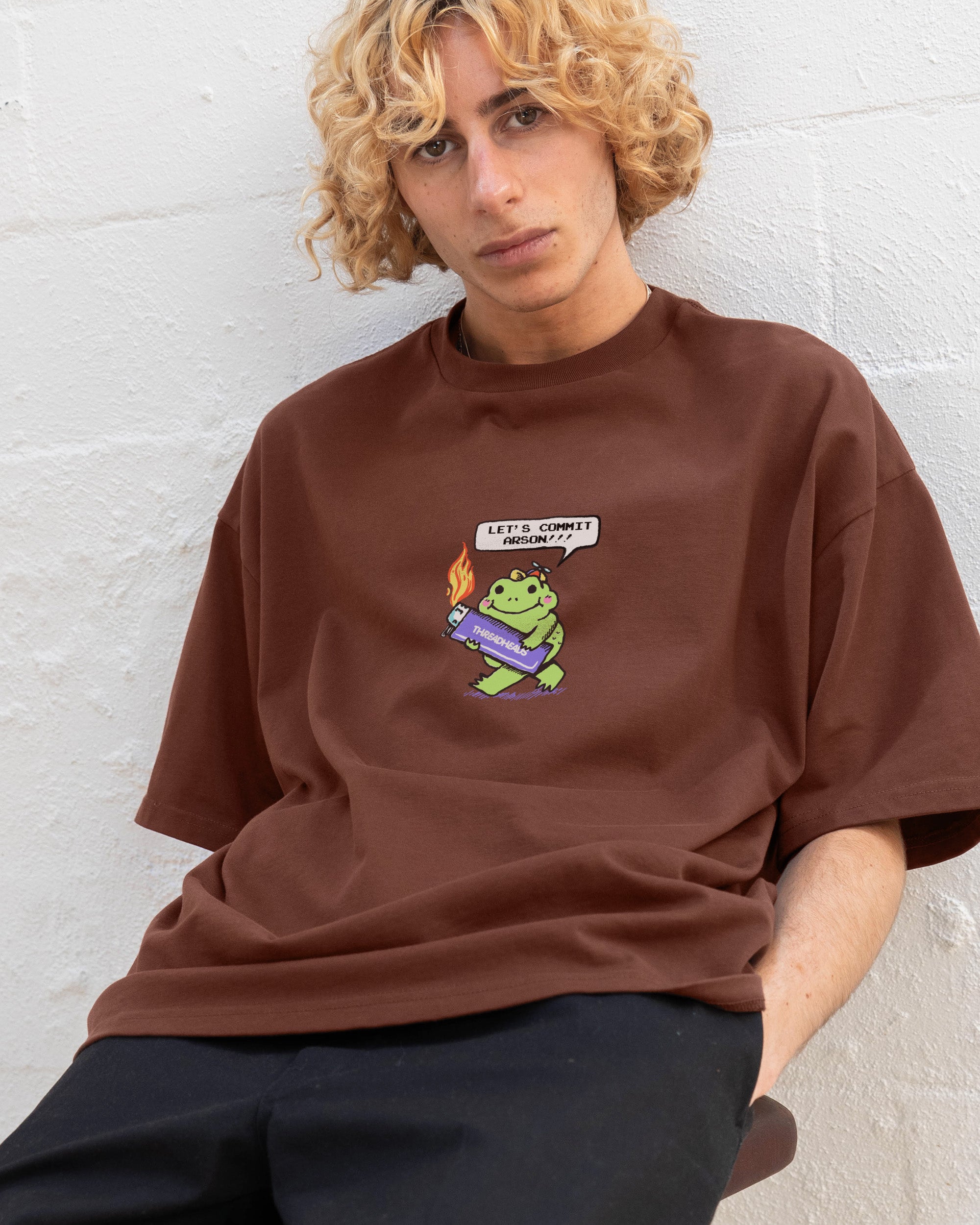 Let's Commit Arson Oversized Tee Australia Online Threadheads