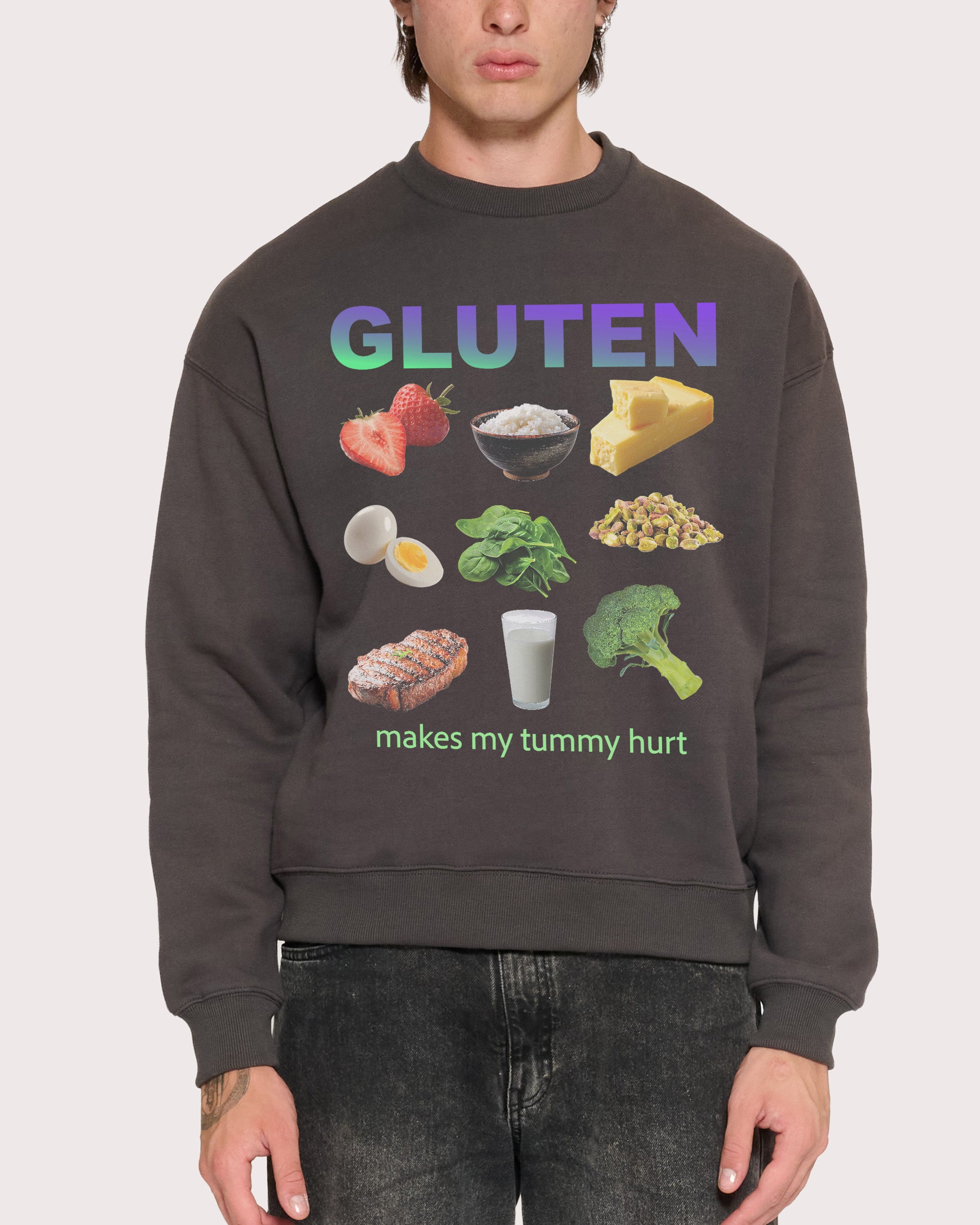 Gluten Starter Pack Charcoal Sweatshirt