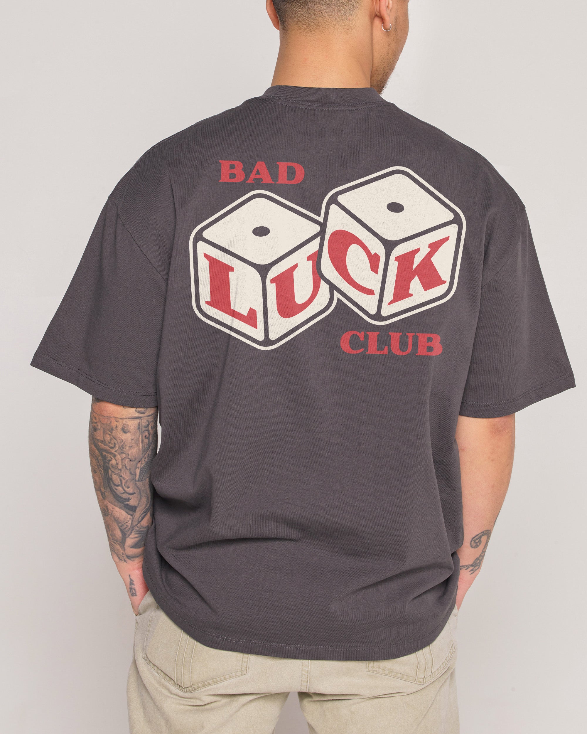 Bad Luck Club Charcoal Oversized Tee
