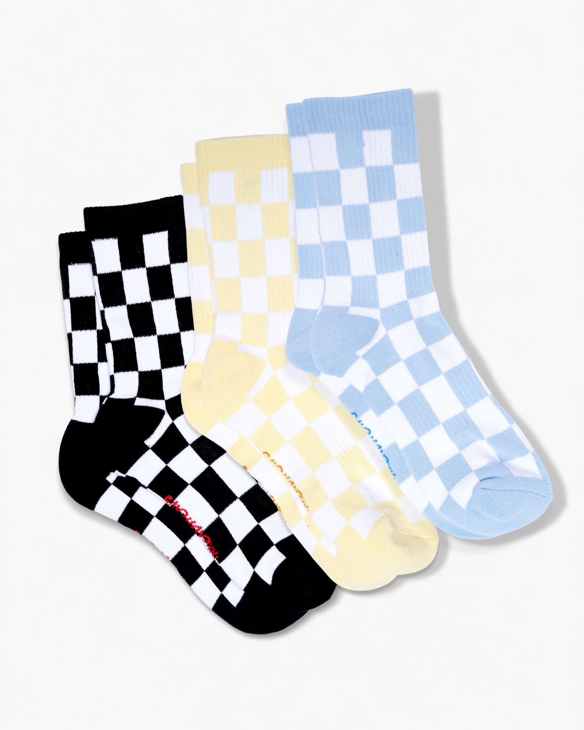 Check Pattern 3-Pack Socks