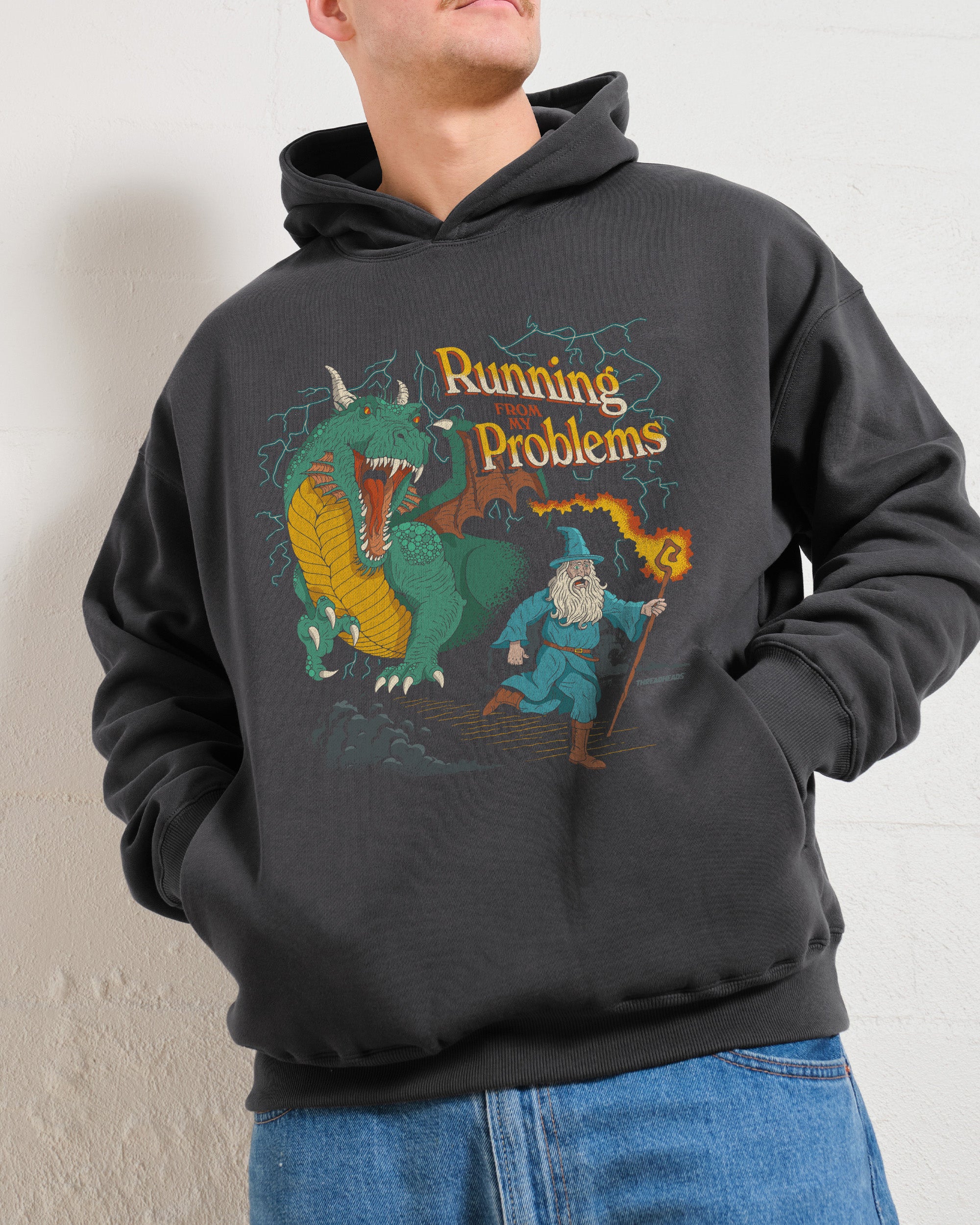 Running From My Problems Dragon Hoodie Online Australia
