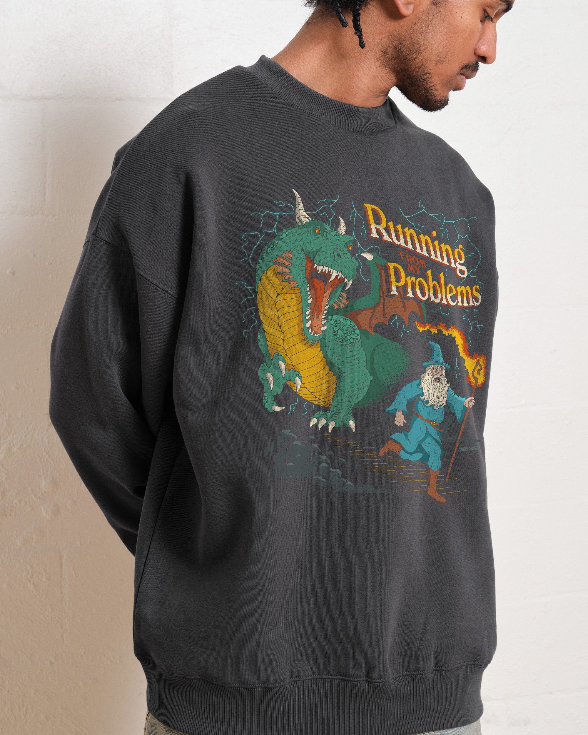 Running From My Problems Dragon  Sweatshirt Online Australia