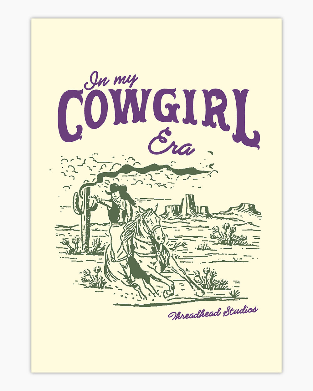 Cowgirl Era Art Print