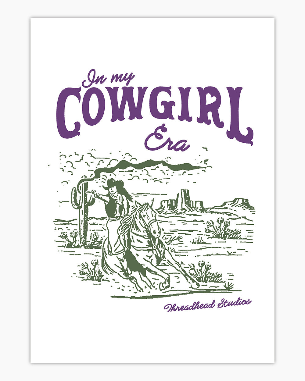 Cowgirl Era Art Print