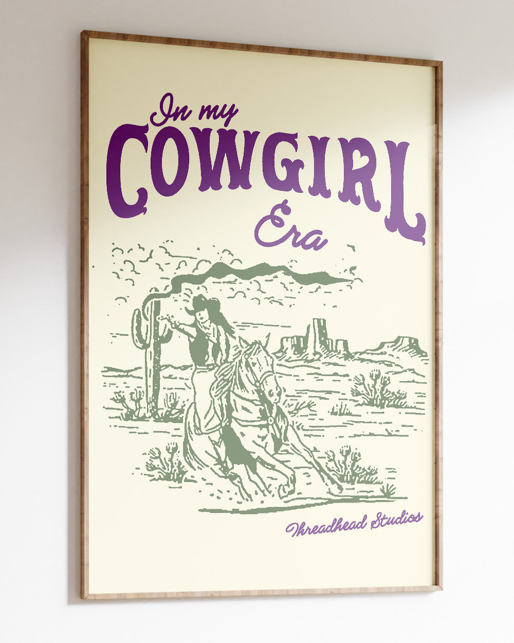 Cowgirl Era Art Print