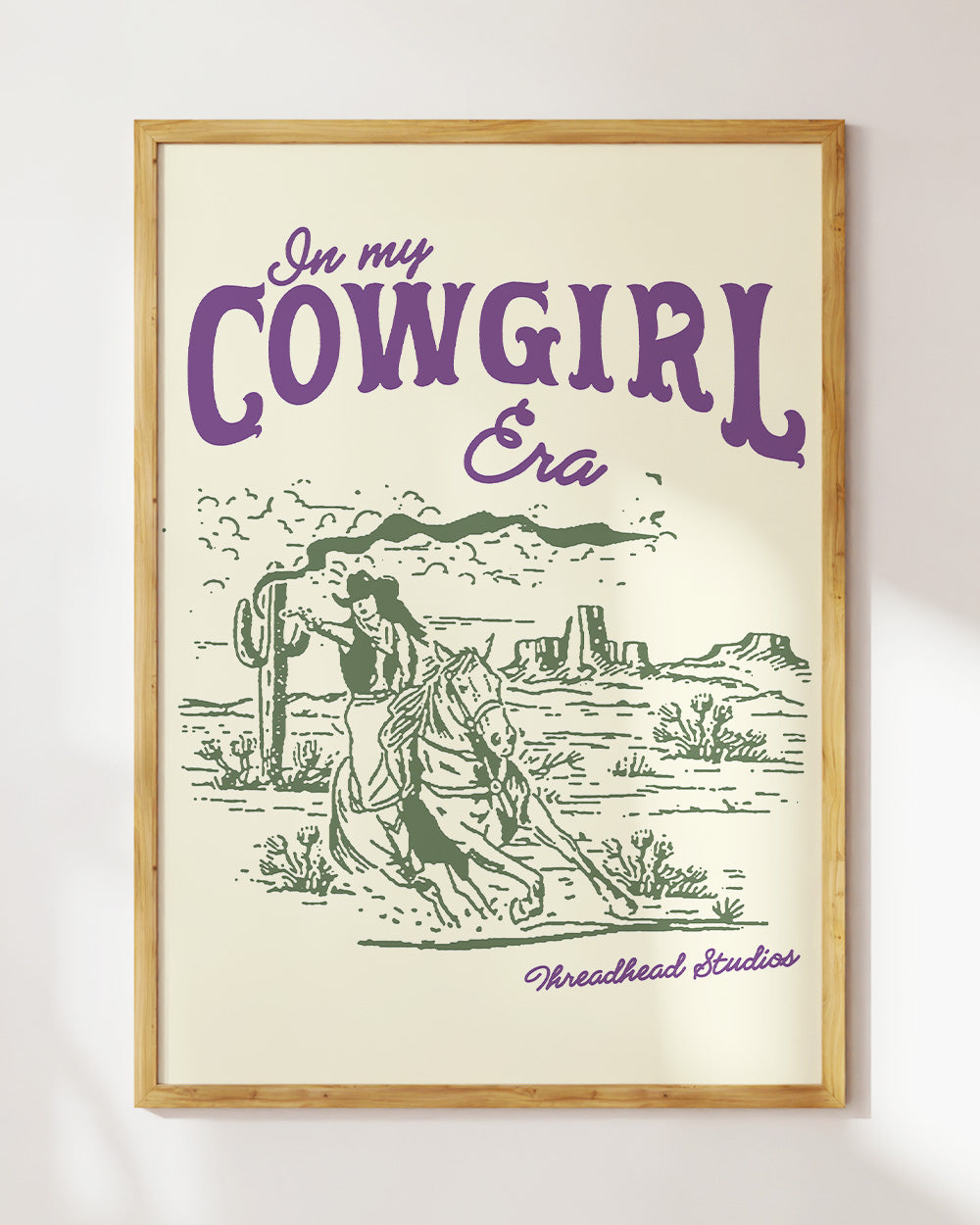Cowgirl Era Art Print
