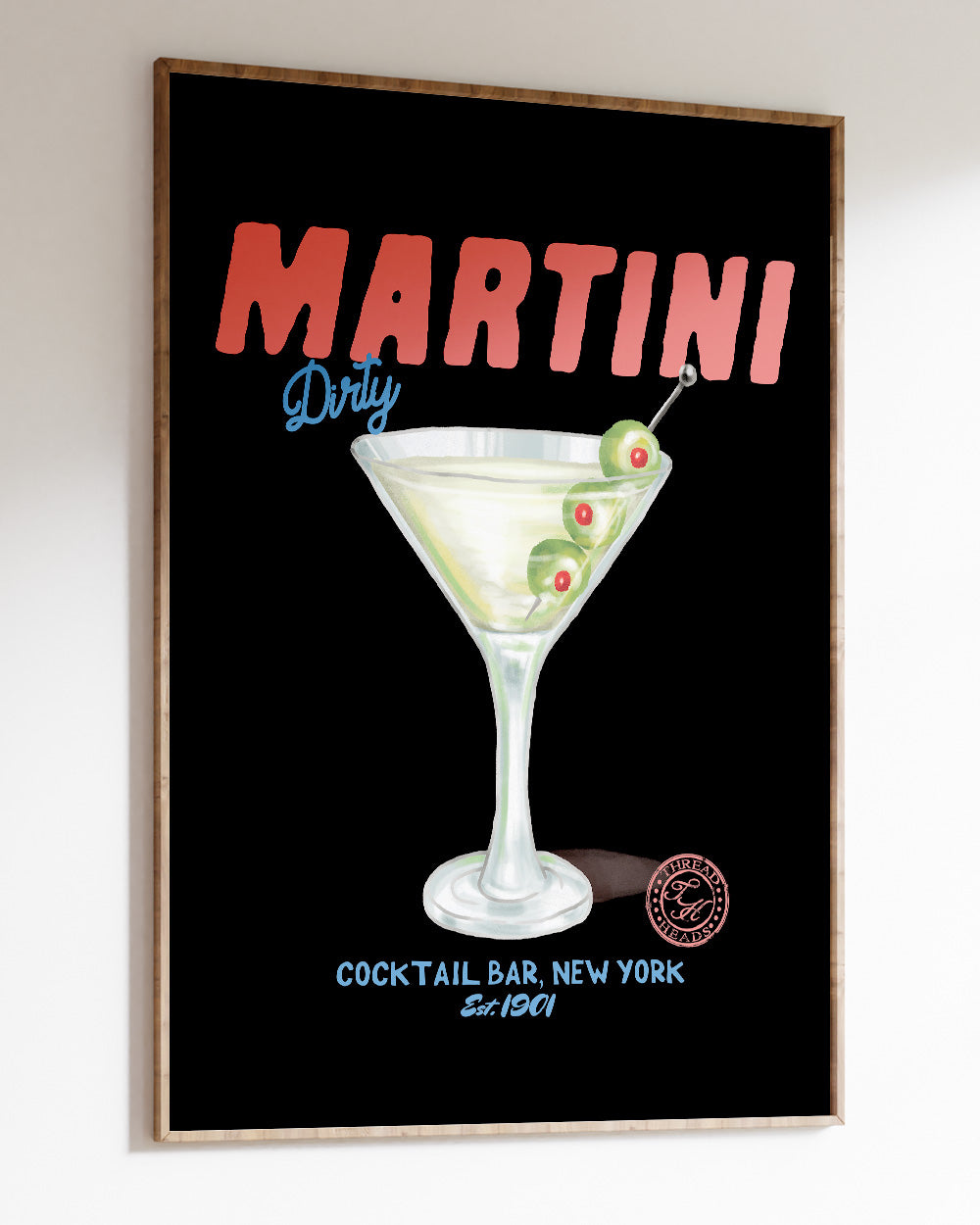 Dirty Martini Art Print Online Australia