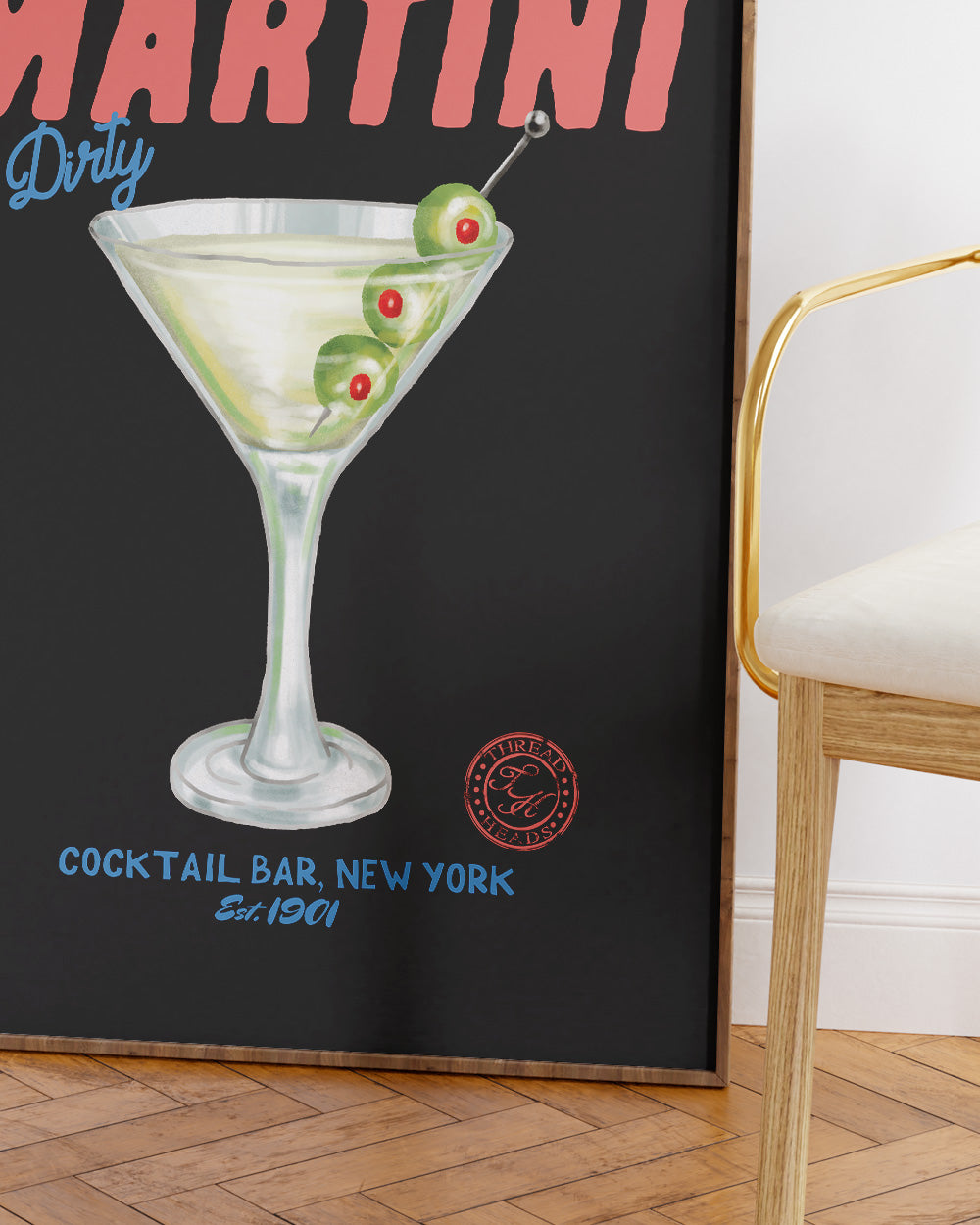 Dirty Martini Art Print Online Australia