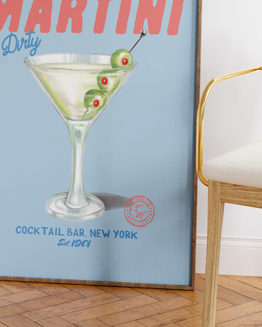 Dirty Martini Art Print Online Australia