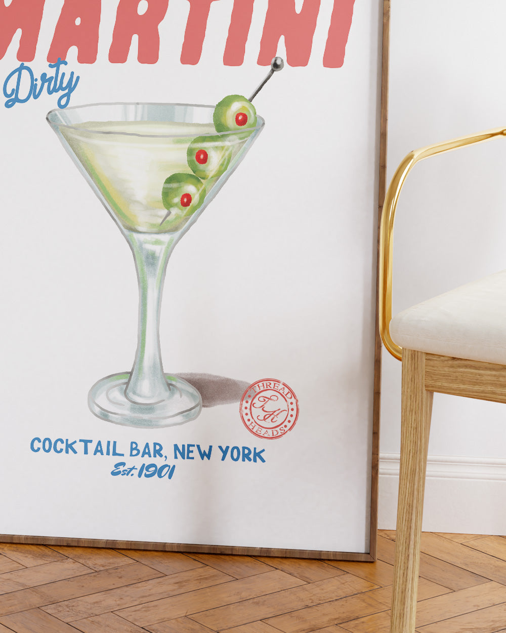 Dirty Martini Art Print Online Australia