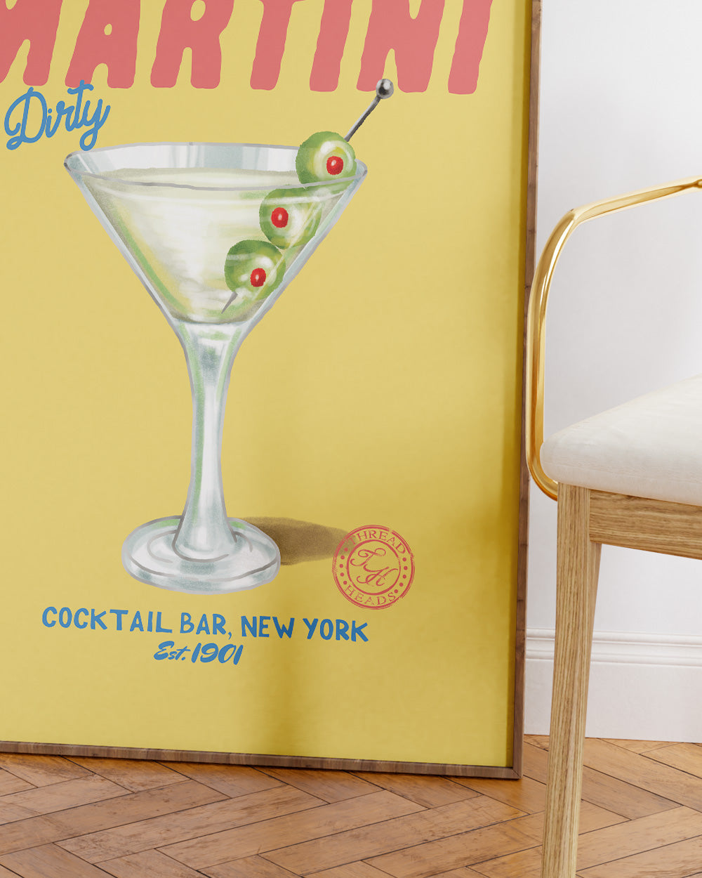Dirty Martini Art Print Online Australia
