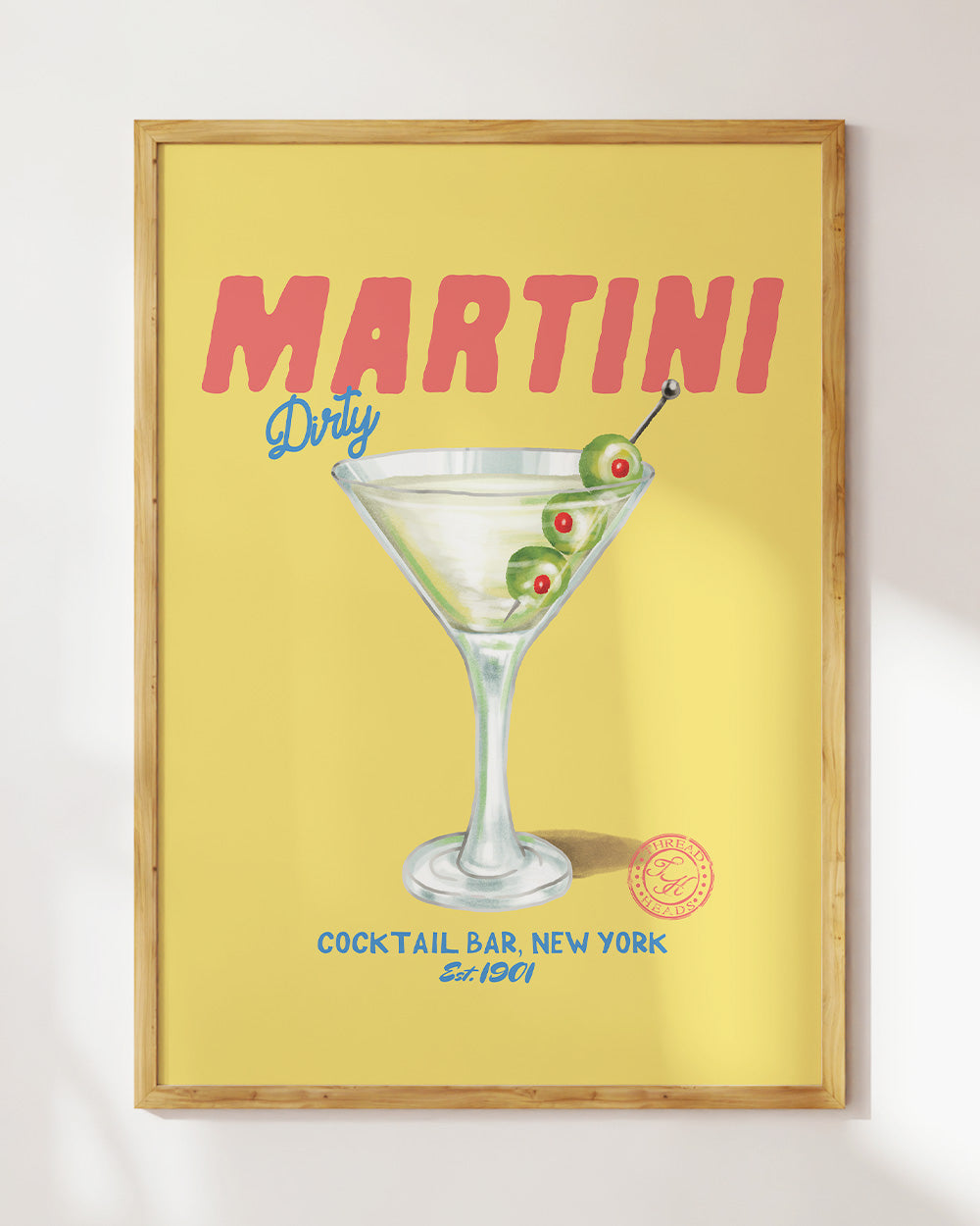 Dirty Martini Art Print Online Australia
