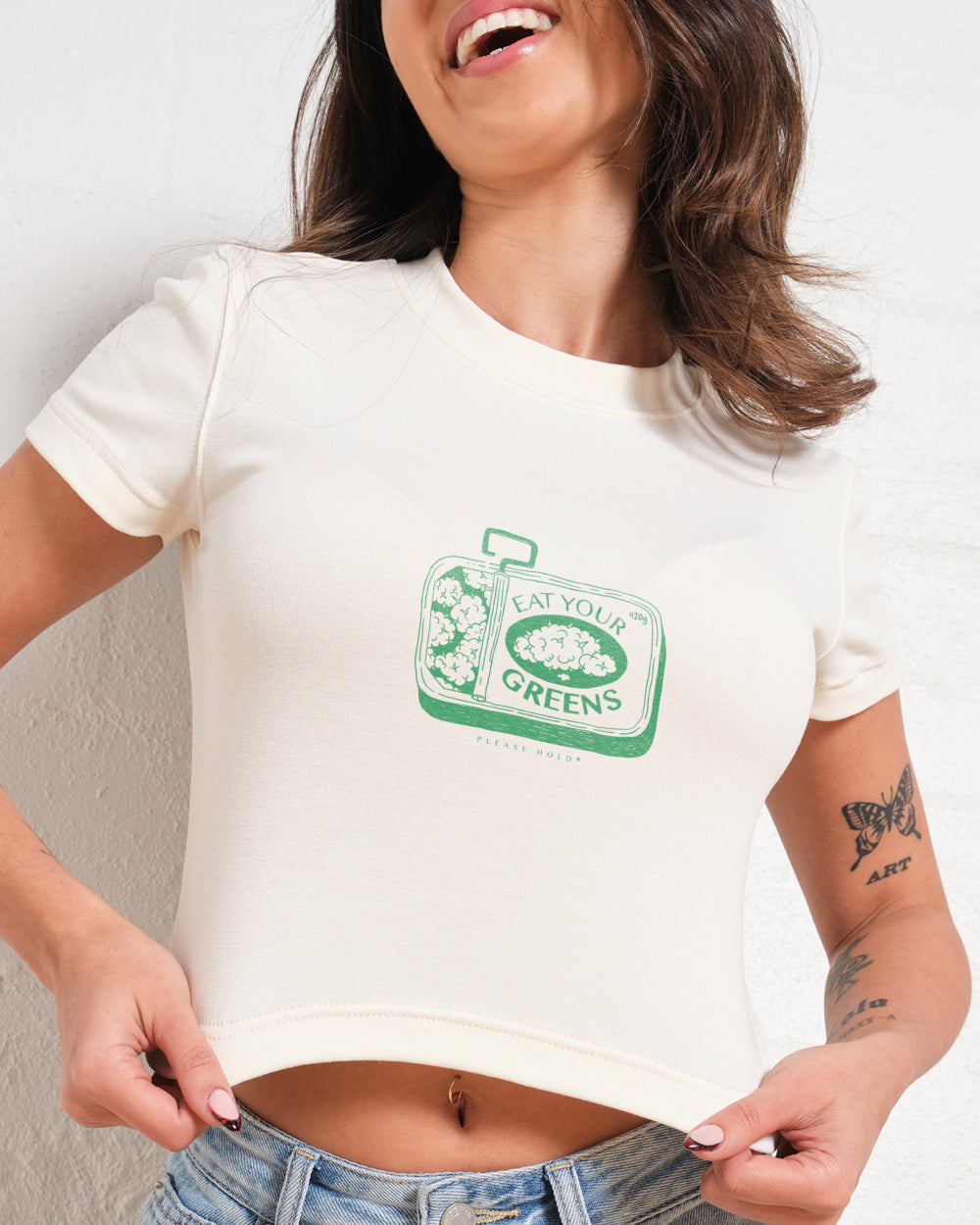 Eat Your Greens Baby Tee Graphic Baby Tee Australia Online