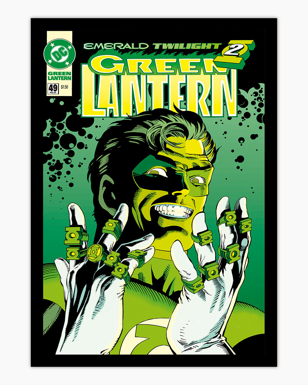 Emerald Twilight Art Print #colour_Black