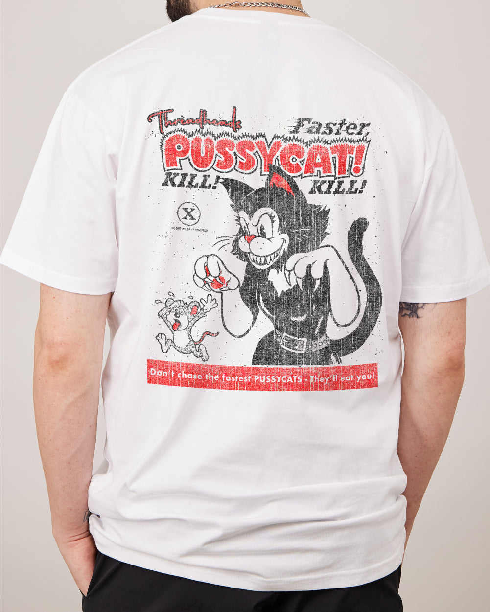 Faster Pussycat Kill Kill T-Shirt Australia Online #colour_white