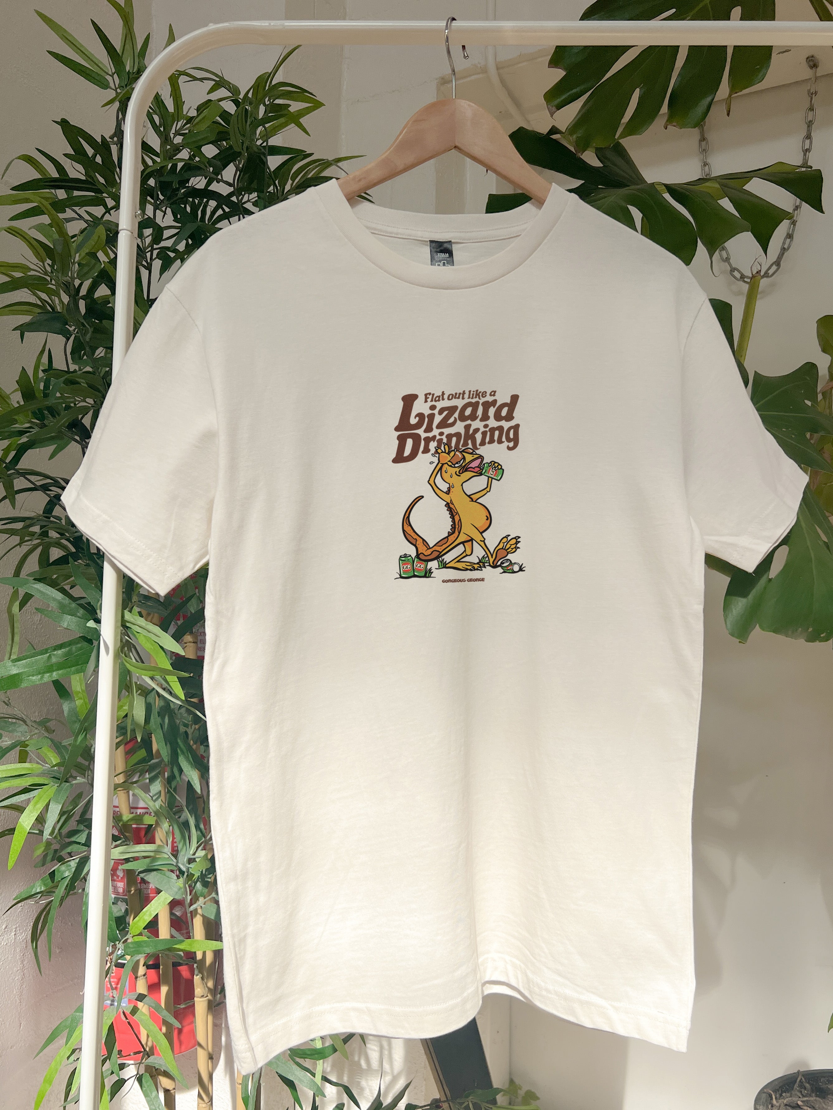 Flat Out Like a Lizard Drinking T-Shirt Australia Online