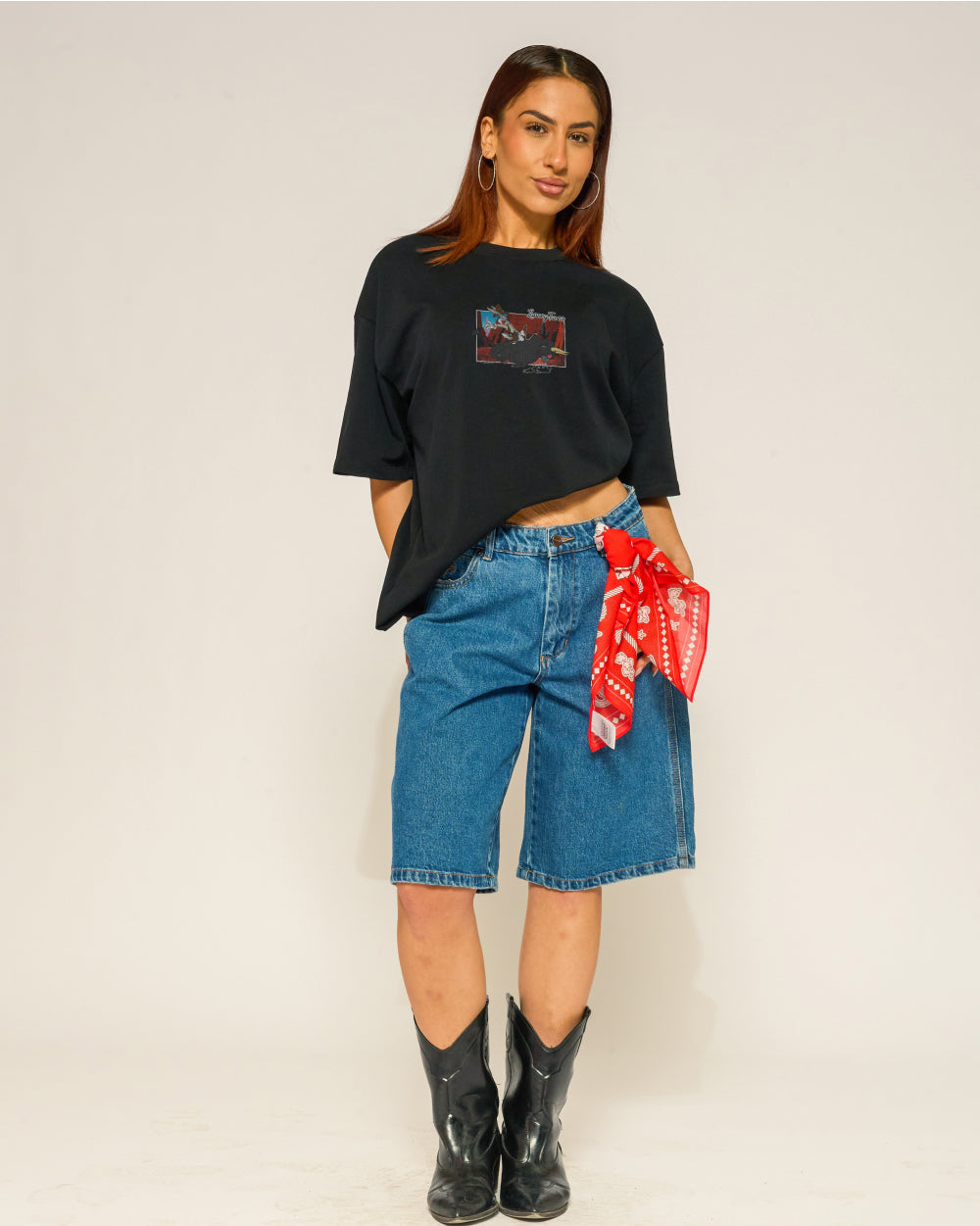 Buckle Up Bugs Oversized Tee Threadheads Australia #colour_black