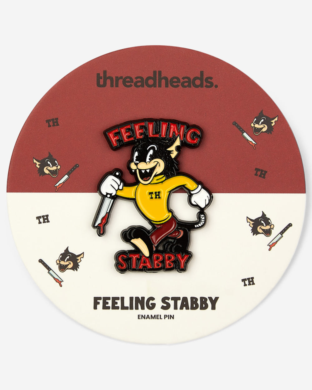 Feeling Stabby Enamel Pin Australia Online