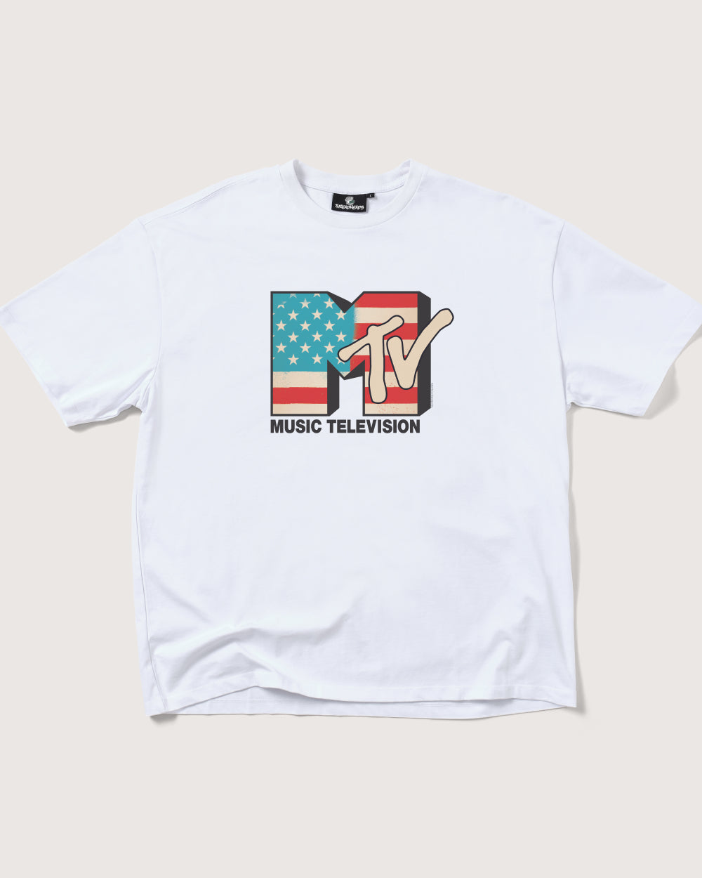 USA MTV Logo Oversized Tee