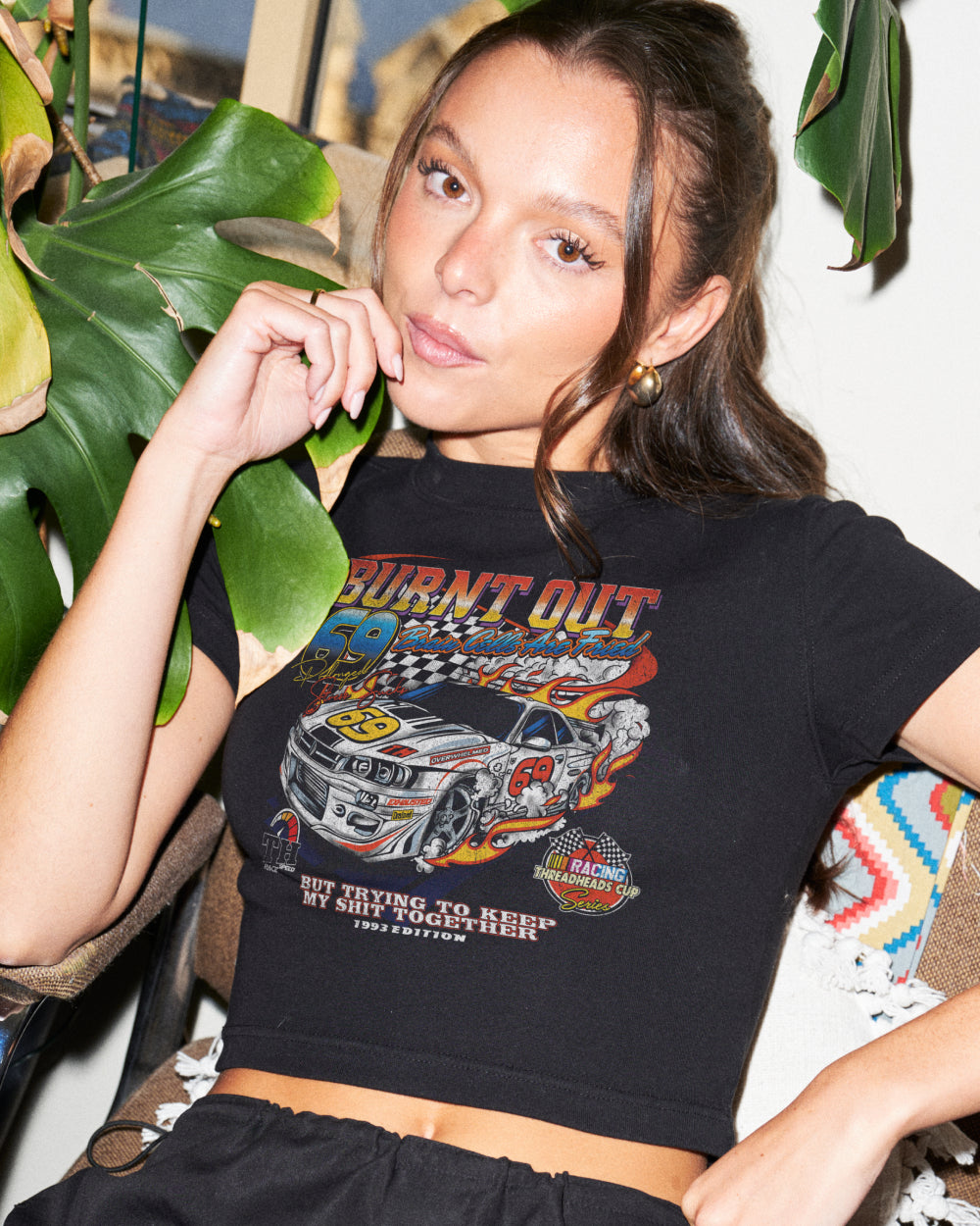 Burnt Out Baby Tee Graphic Baby Tee Australia Online