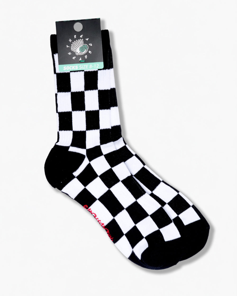 Black Check Pattern Socks