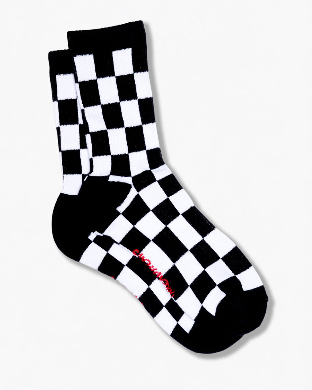 Black Check Pattern Socks