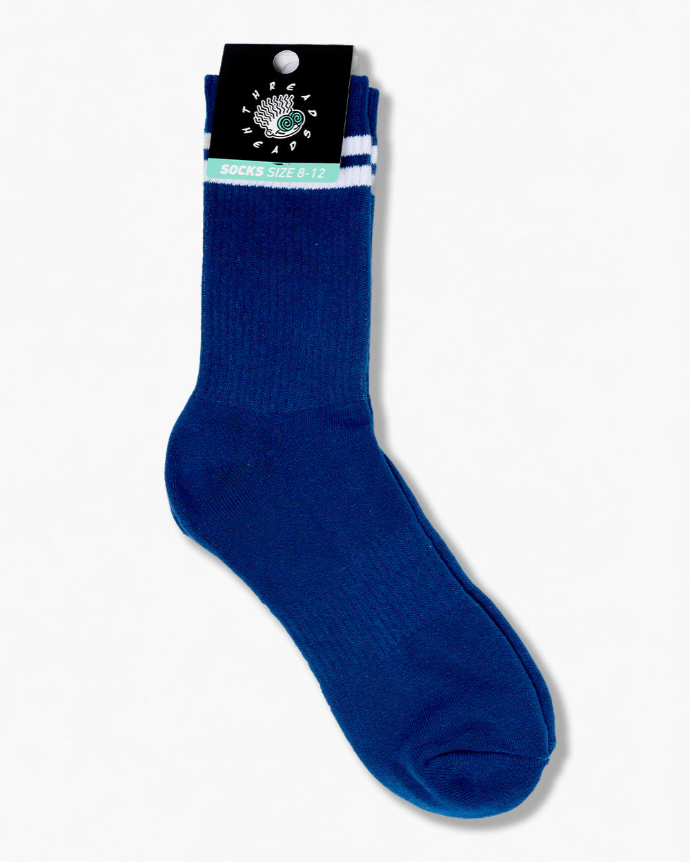 Navy Collegiate Stripe Socks