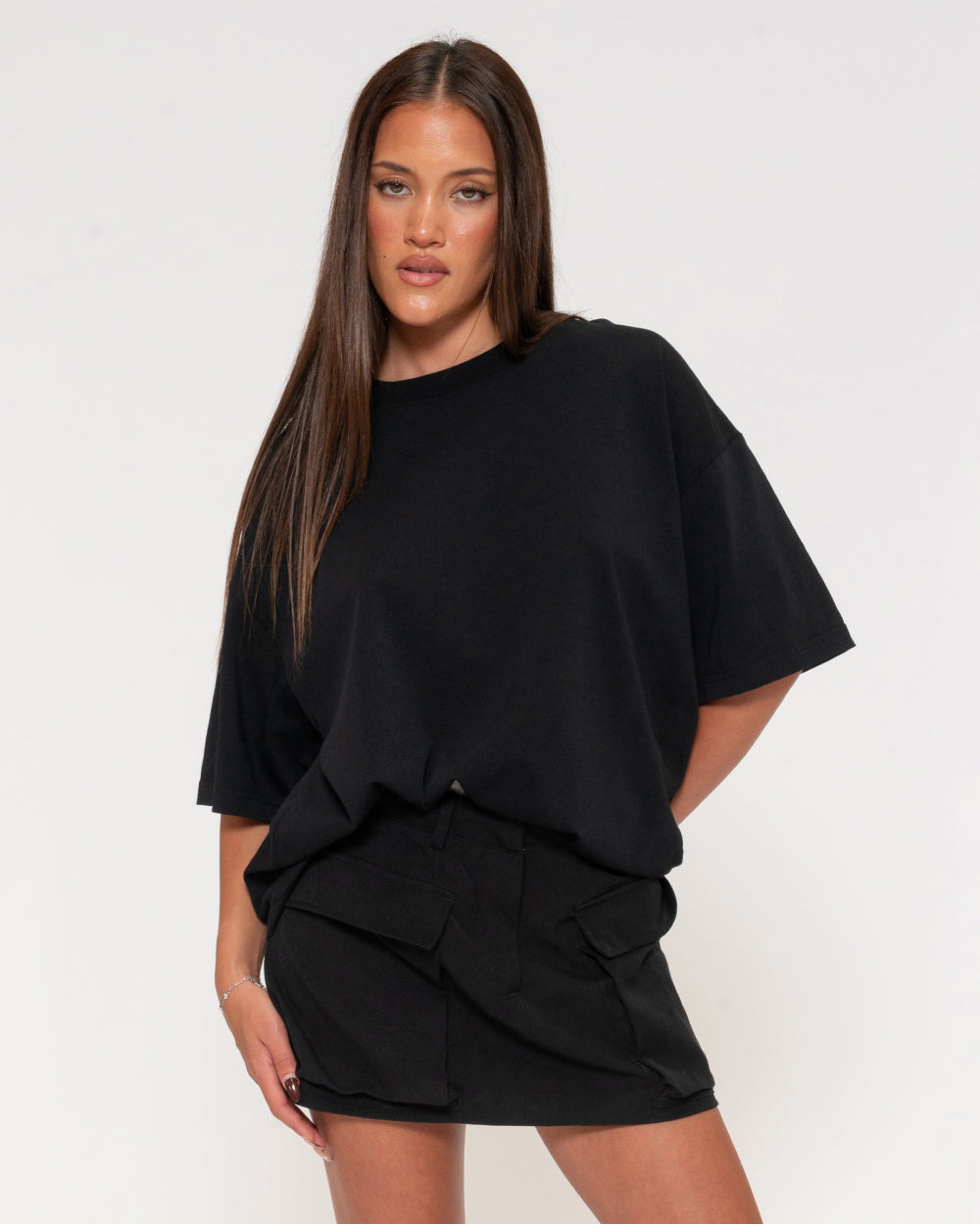 Boxy Crop Tee 5-Pack: Black, White, Pistachio, Pink
