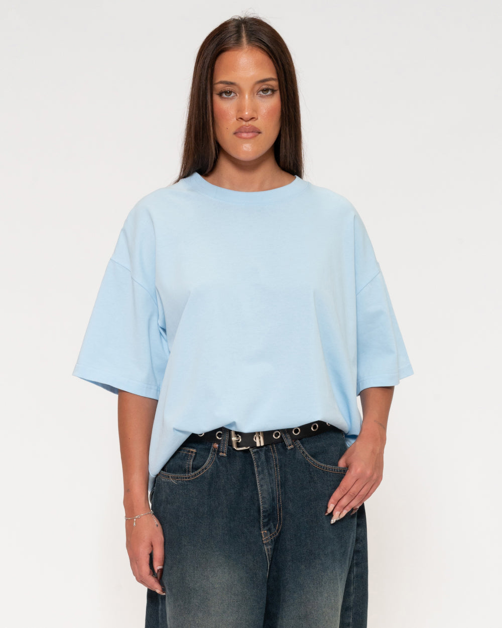Boxy Crop Tee 5-Pack: Black, Dusk, Pale Blue, Pistachio, White