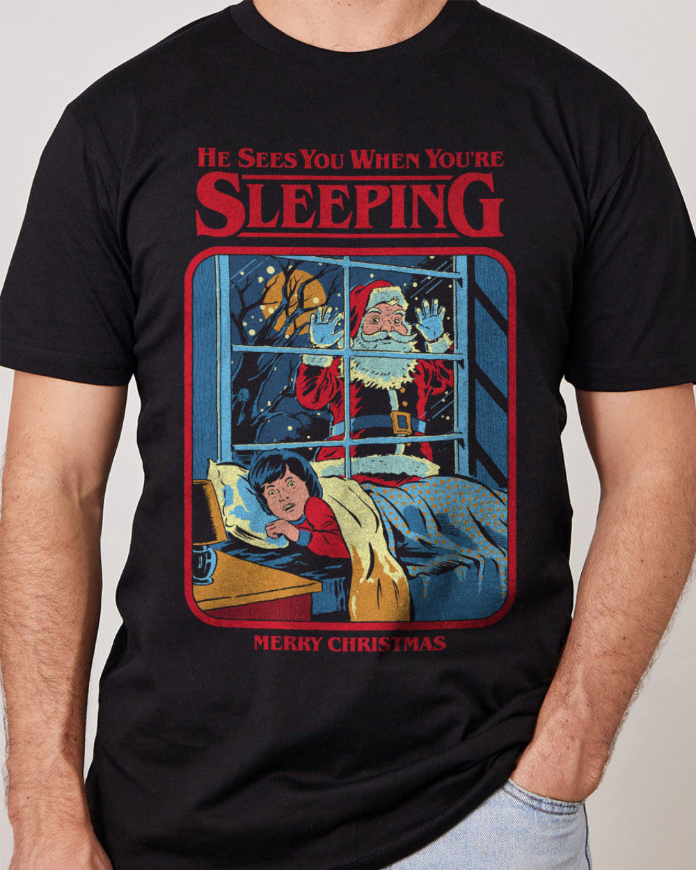 He Sees You T-Shirt Australia Online #colour_black