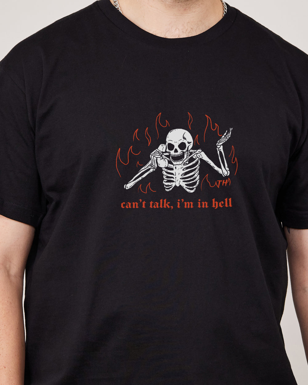 Can't Talk In Hell T-Shirt Australia Online #colour_black