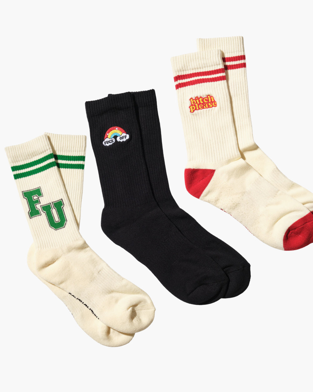Slogan 3-Pack Sock Bundle