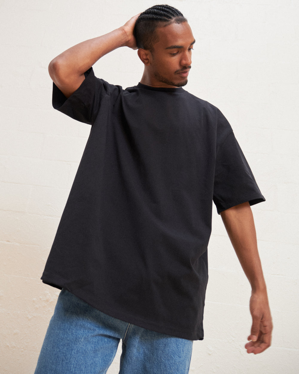 Oversized Tee 4 Pack: Black, Natural