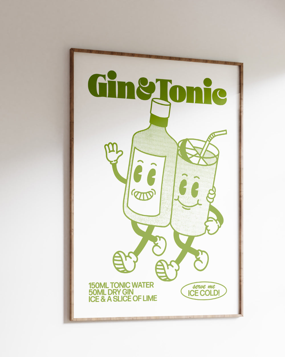 Gin and Tonic Art Print Online Australia #colour_white