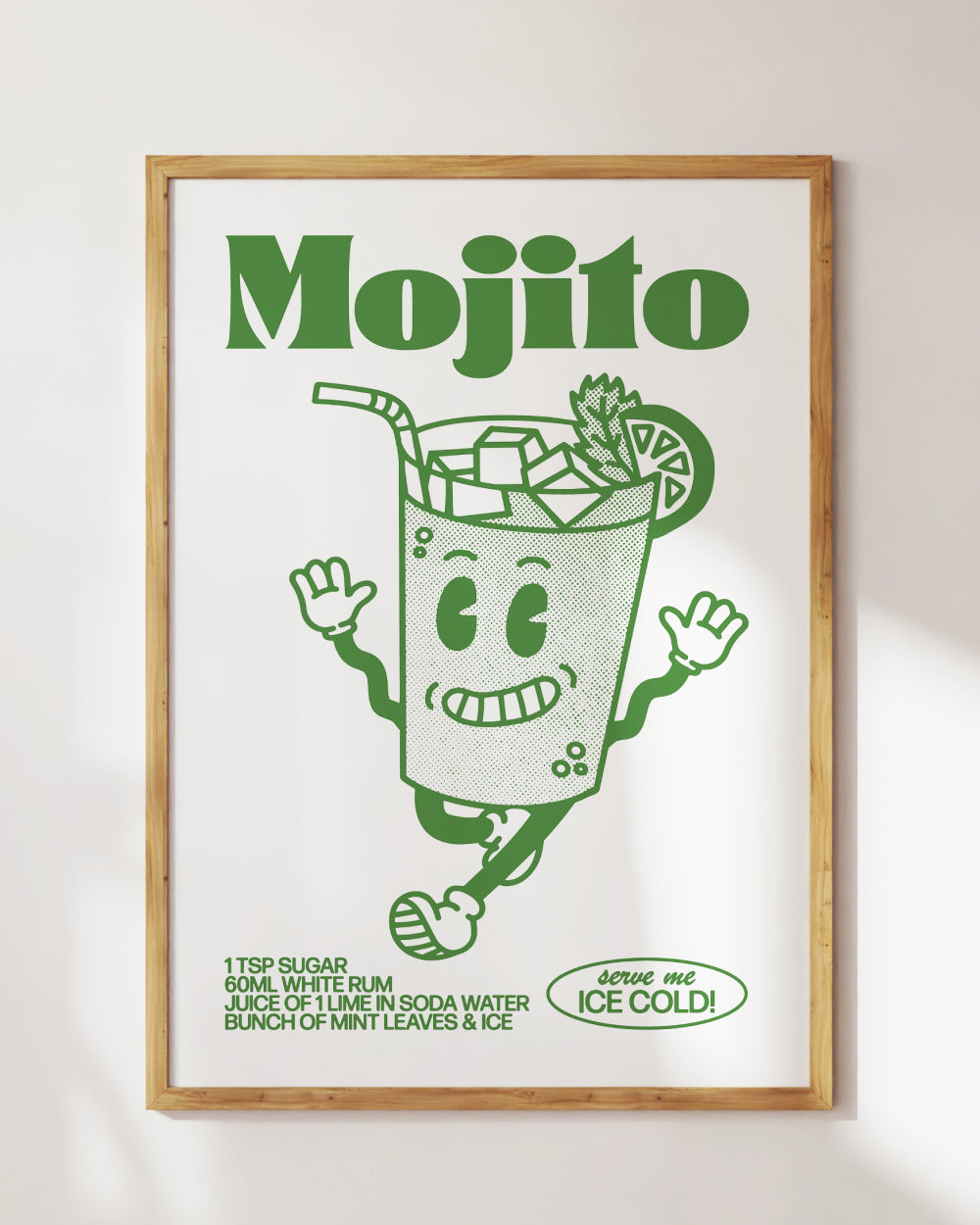 Mojito Art Print Australia Online #colour_white