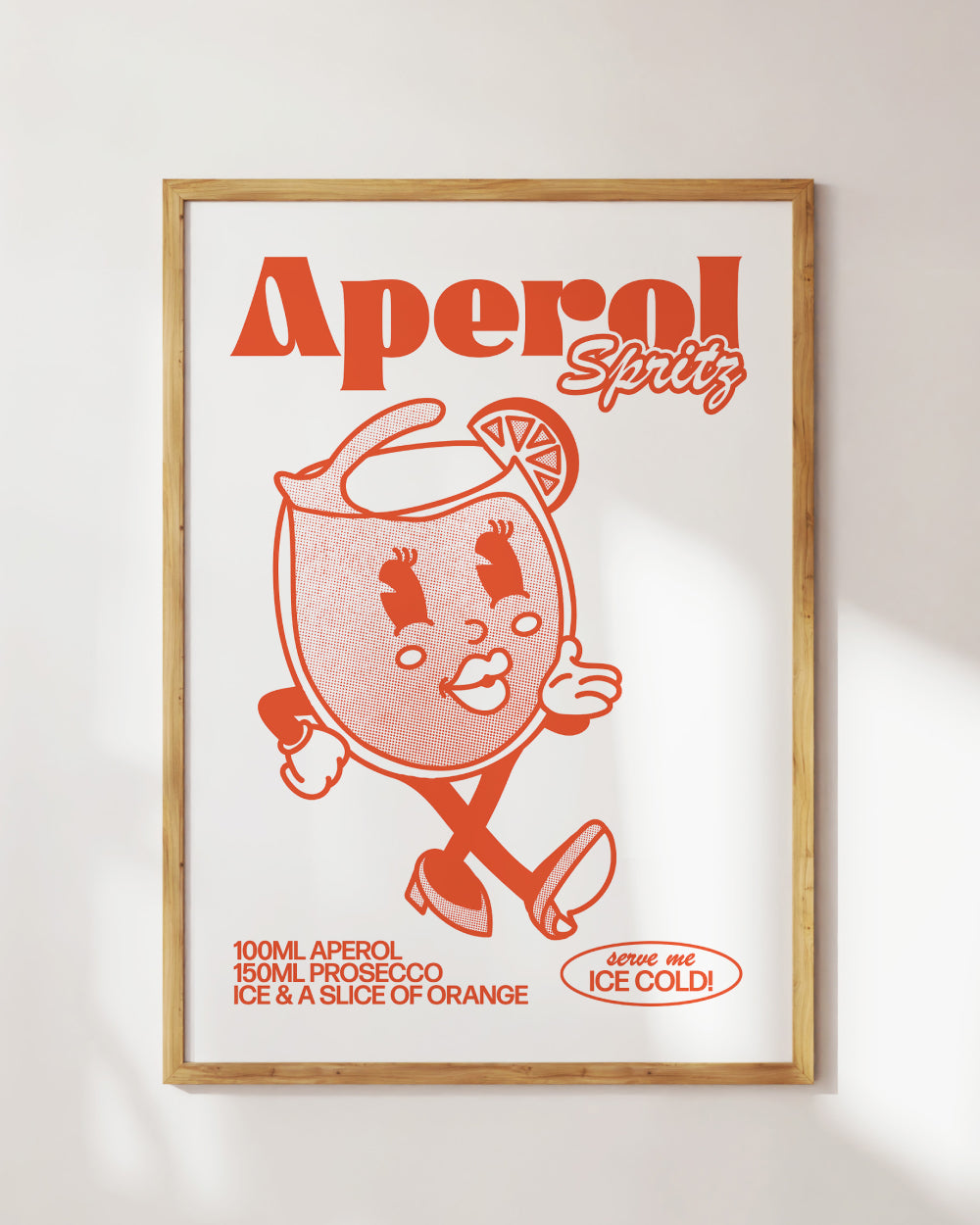 Aperol Spritz Art Print #colour_white