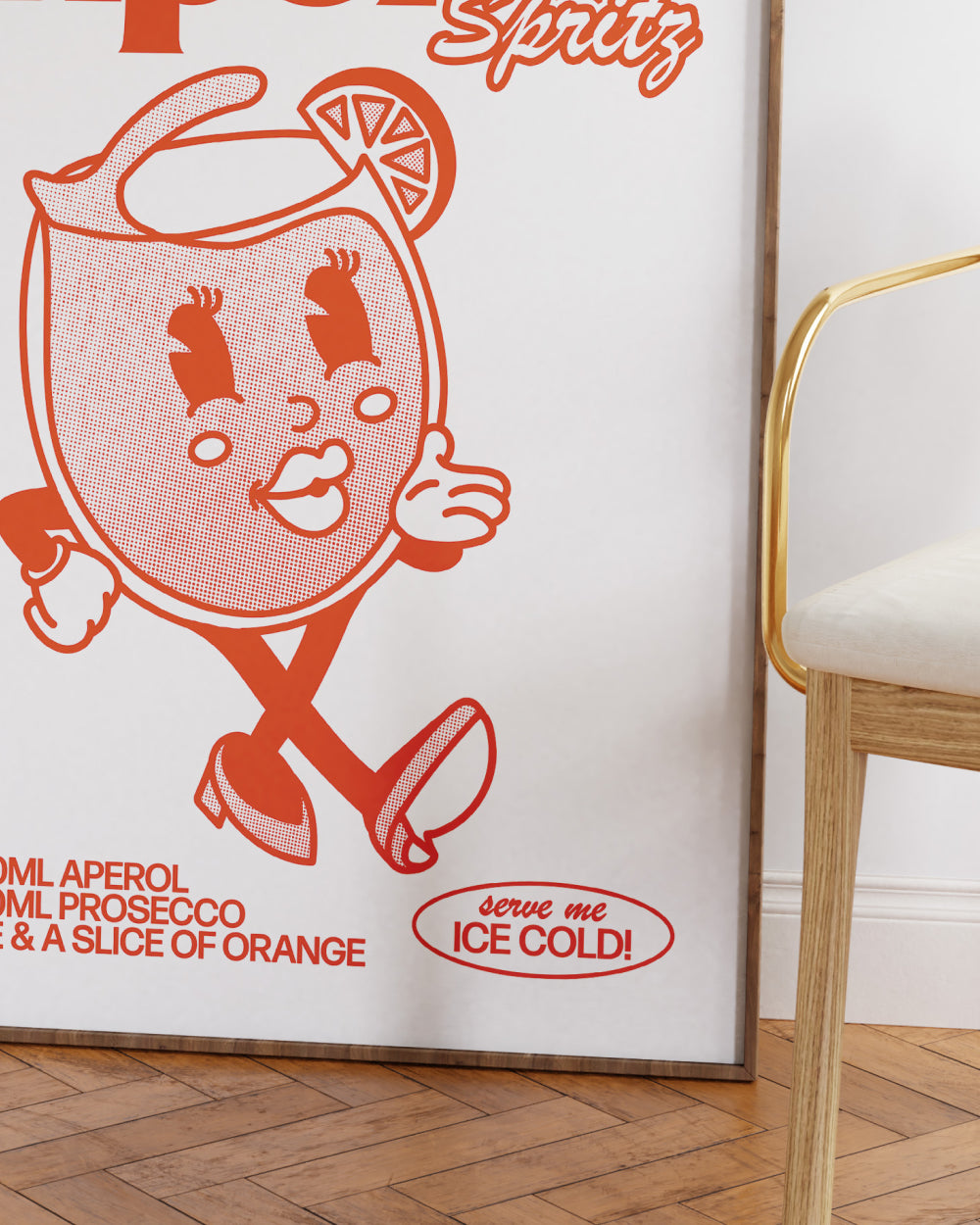 Aperol Spritz Art Print #colour_white
