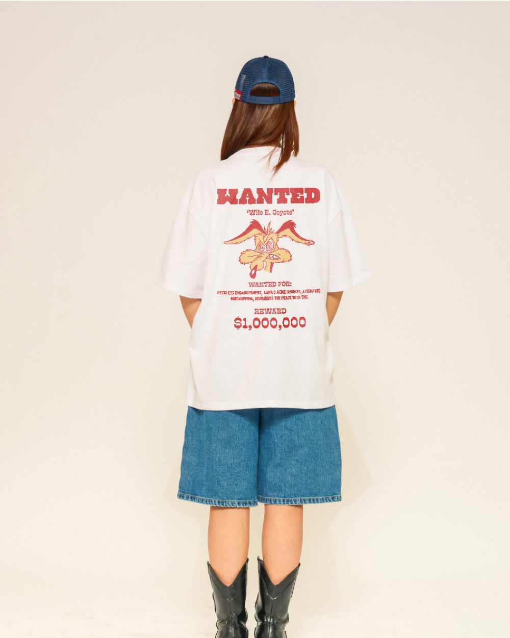 Wanted: Wile E Coyote Oversized Tee