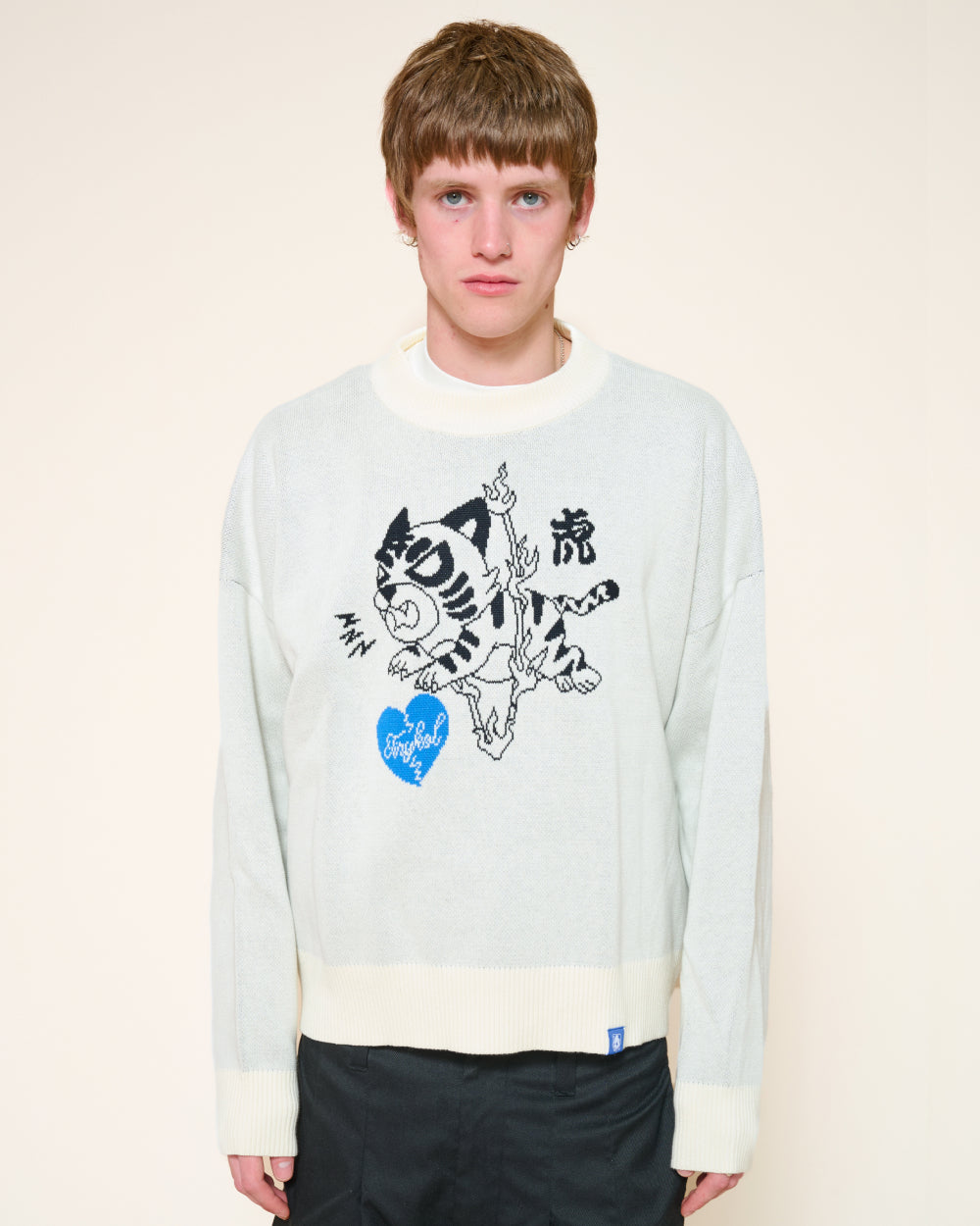 Tiger Leap Over Knit Sweater