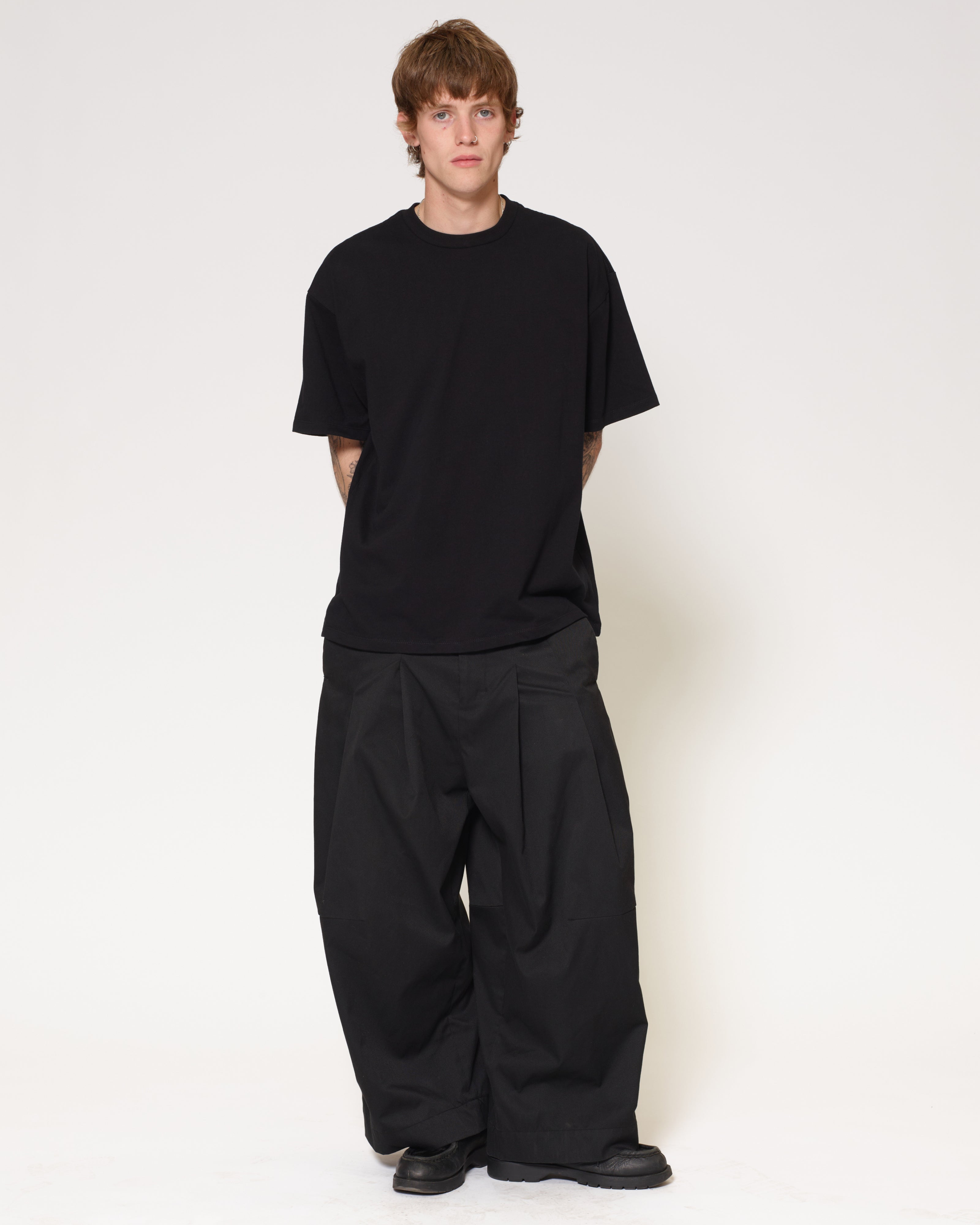 Oversized Tee 4 Pack: Charcoal, Black, Brown, Powder Blue
