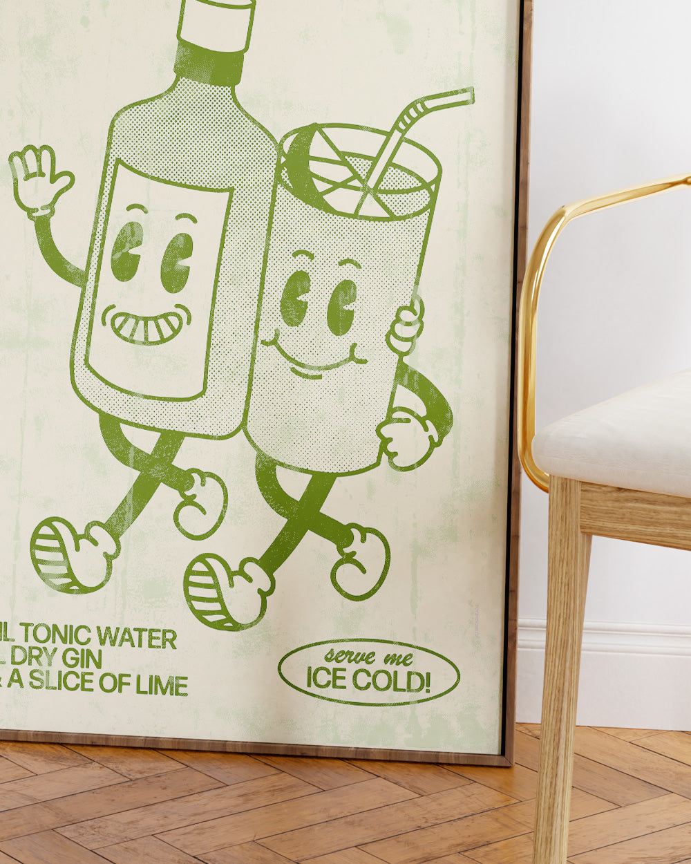 Gin and Tonic Art Print Online Australia #colour_natural