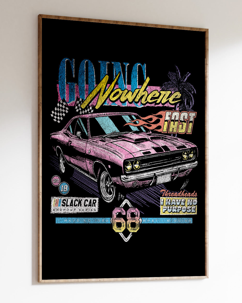 Going Nowhere Art Print #colour_Black