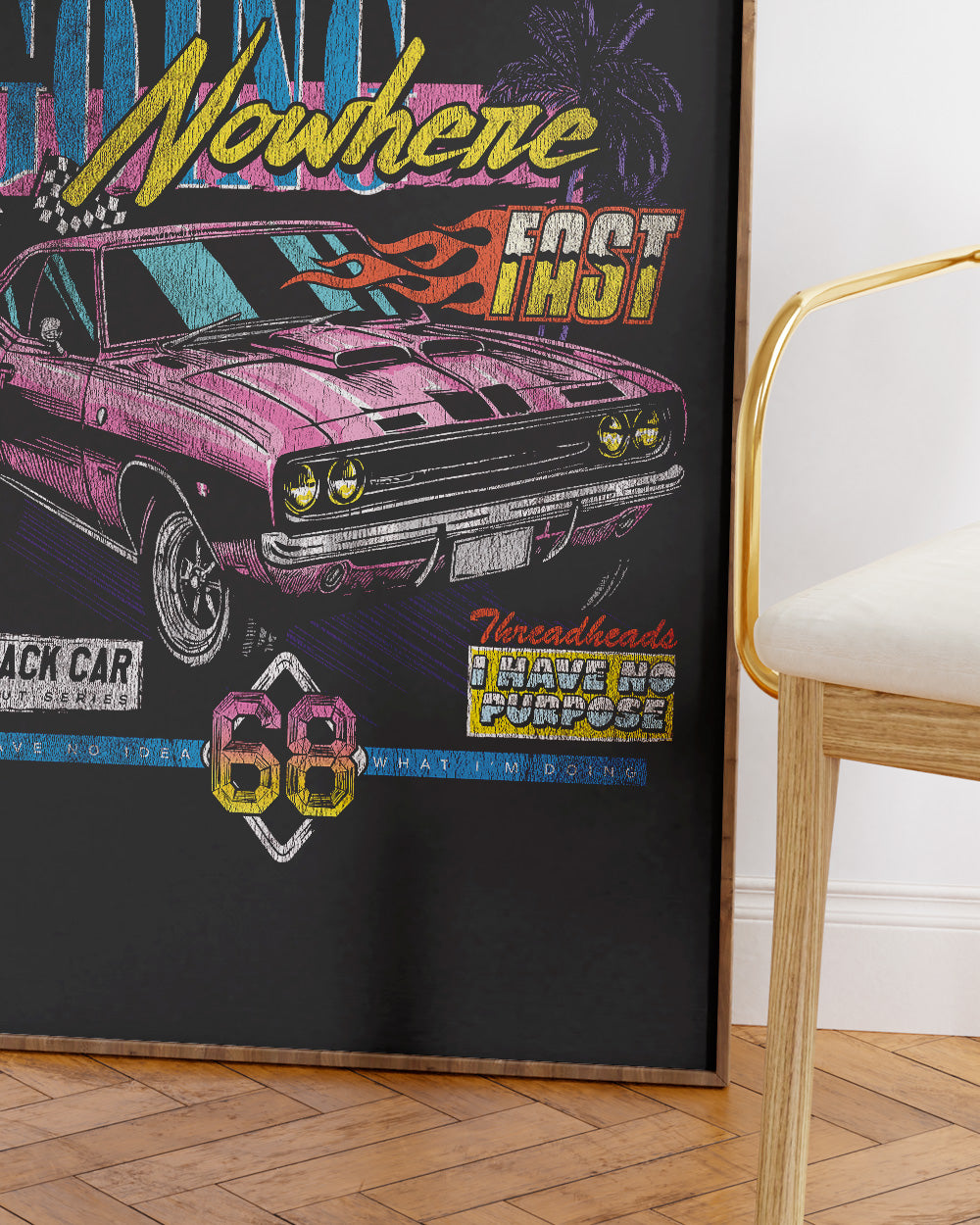 Going Nowhere Art Print #colour_Black