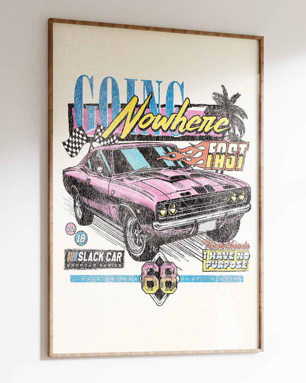 Going Nowhere Art Print #colour_Natural
