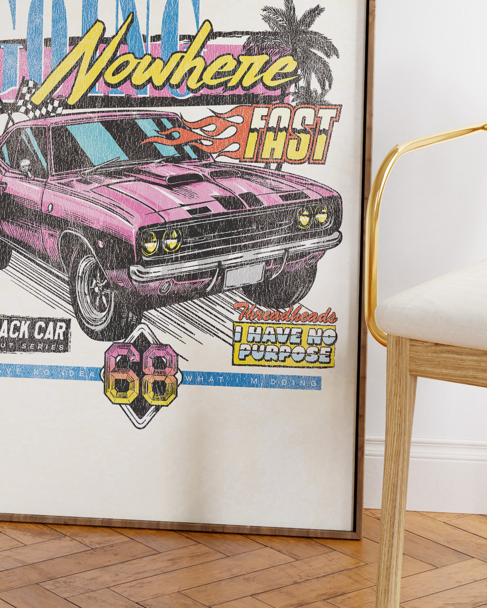 Going Nowhere Art Print #colour_Natural