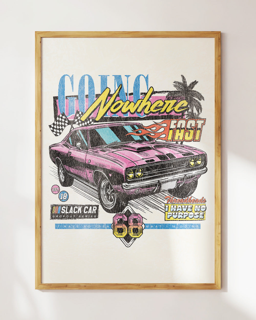 Going Nowhere Art Print #colour_Natural