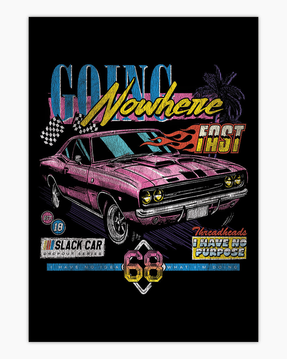 Going Nowhere Art Print #colour_Black